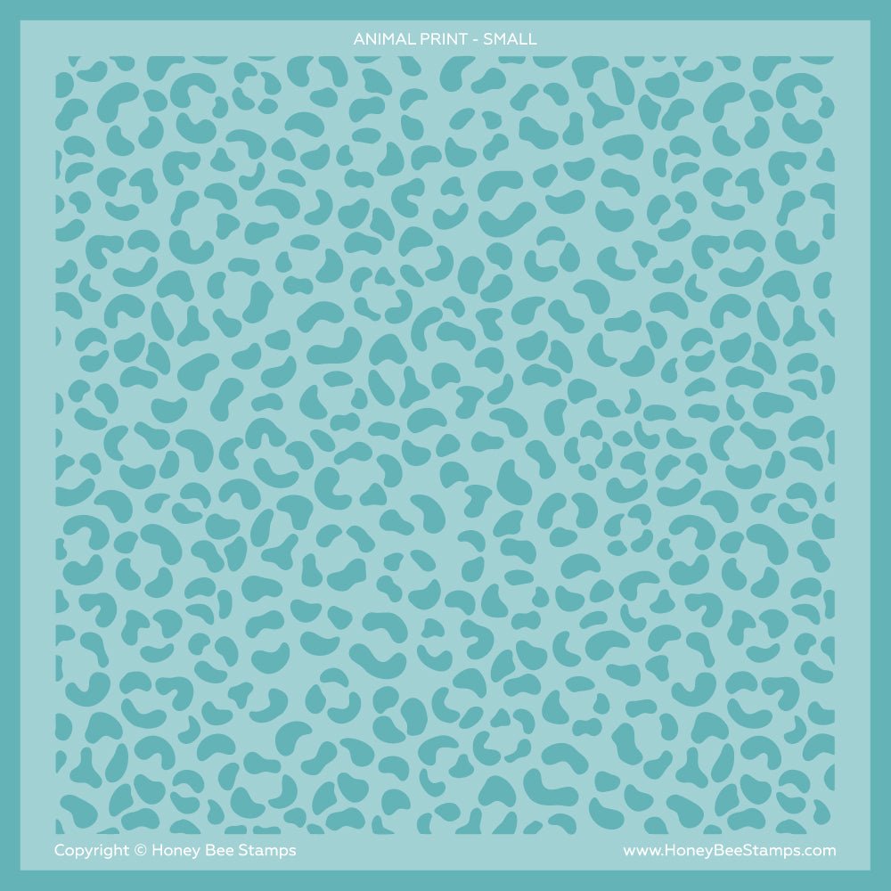 Animal Prints - 6"x6" Stencil Set of 2 Layering Background Stencils - Honey Bee Stamps