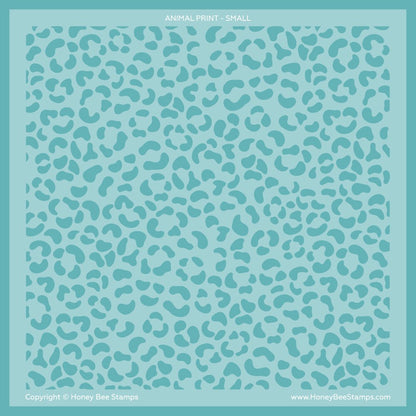 Animal Prints - 6"x6" Stencil Set of 2 Layering Background Stencils - Honey Bee Stamps