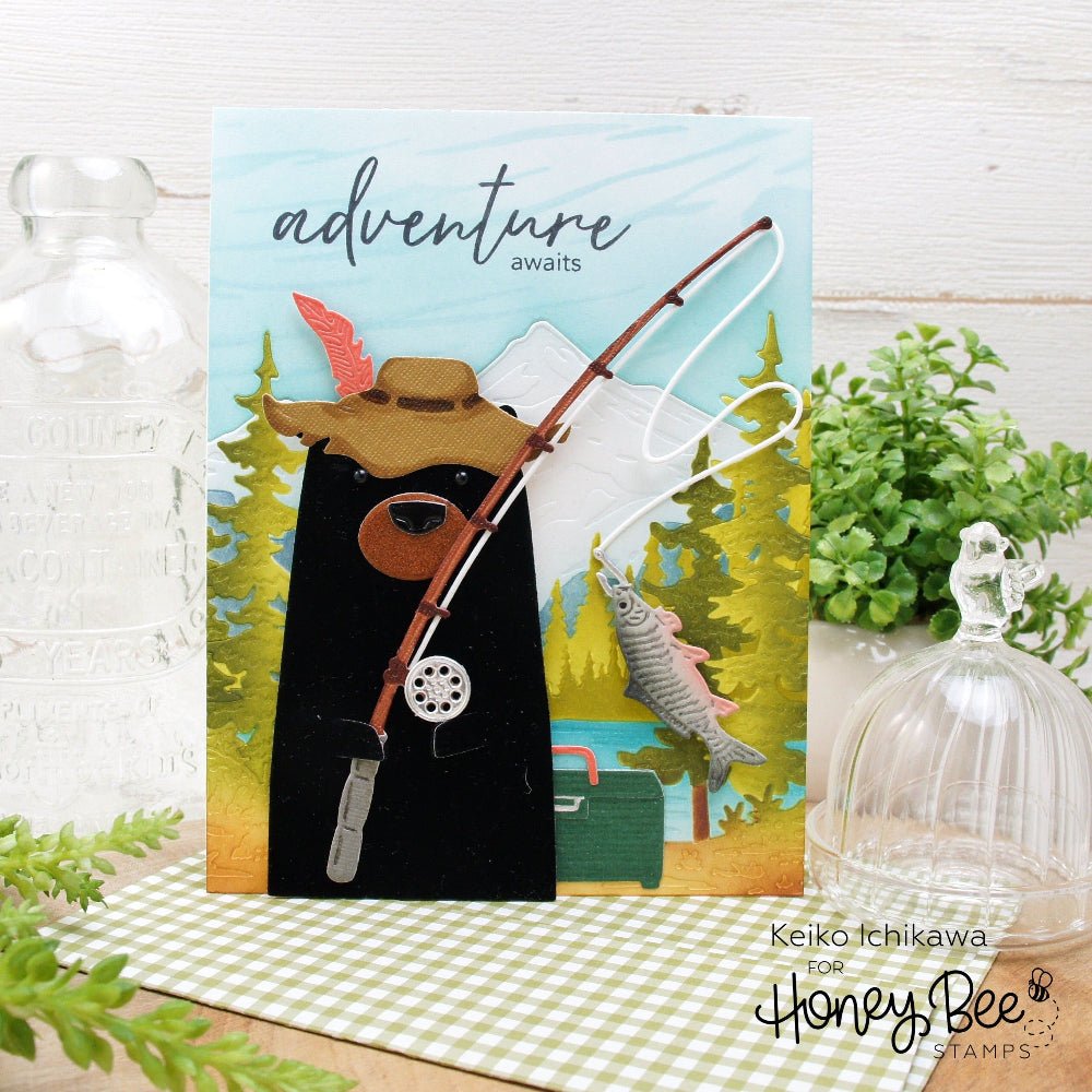 At The Lake - Set Of 6 - 6"x6" Layering Stencils - Honey Bee Stamps