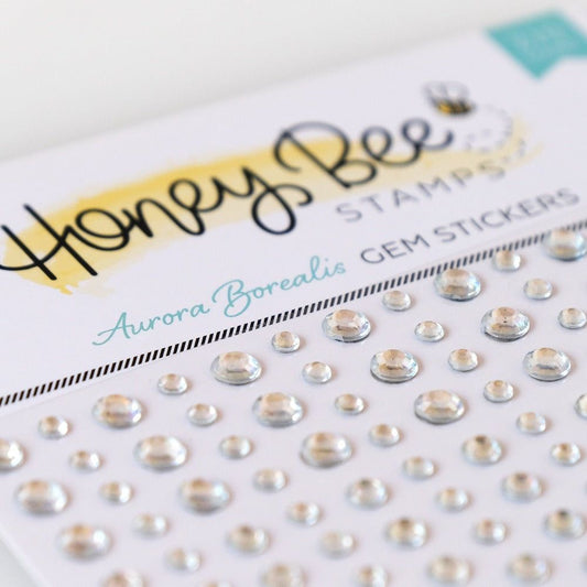 Aurora Borealis Gem Stickers - 210 Count - Honey Bee Stamps