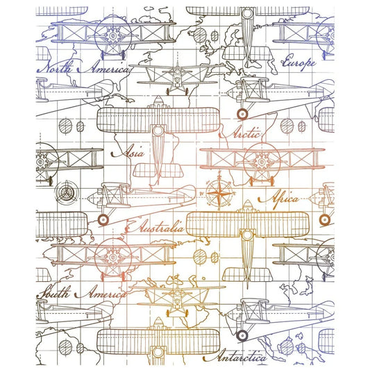 Aviator - 5x6 Rubber Cling Background Stamp - Honey Bee Stamps