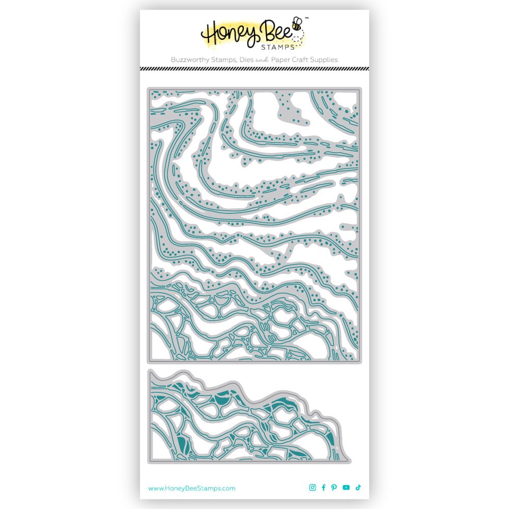 Beach Break A2 Cover Plate - Honey Cuts - Stand - Alone Dies - Honey Bee Stamps