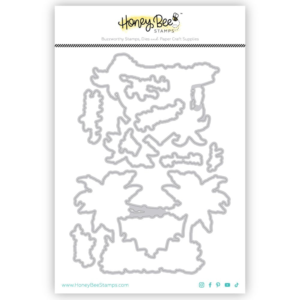 Beach Please - Honey Cuts - Coordinating Dies - Honey Bee Stamps