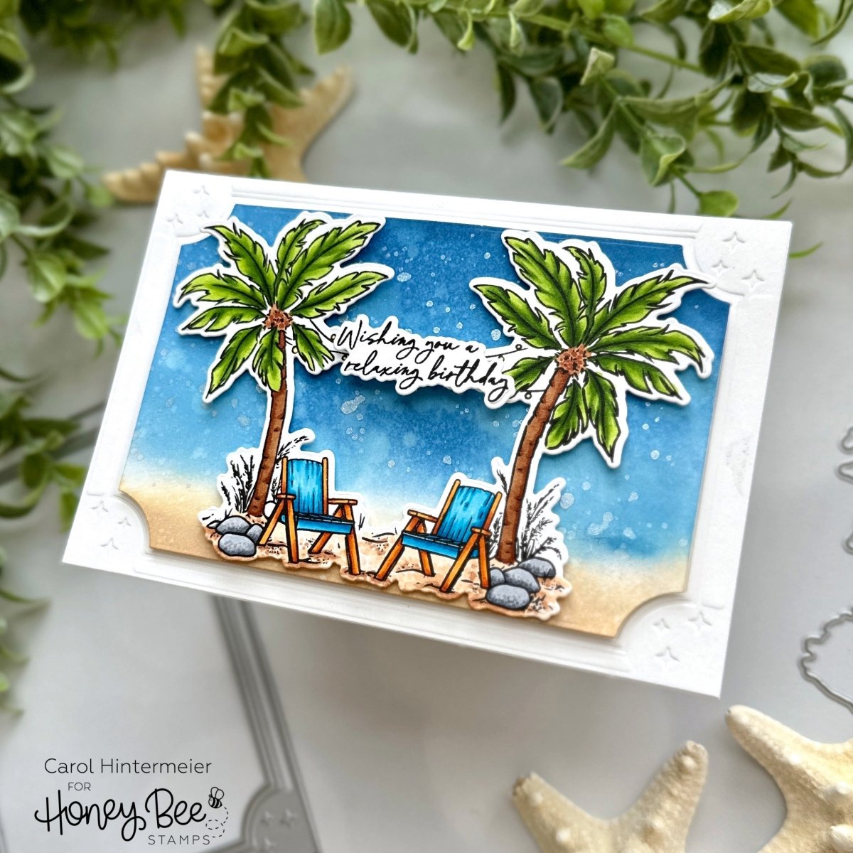 Beach Please - Honey Cuts - Coordinating Dies - Honey Bee Stamps