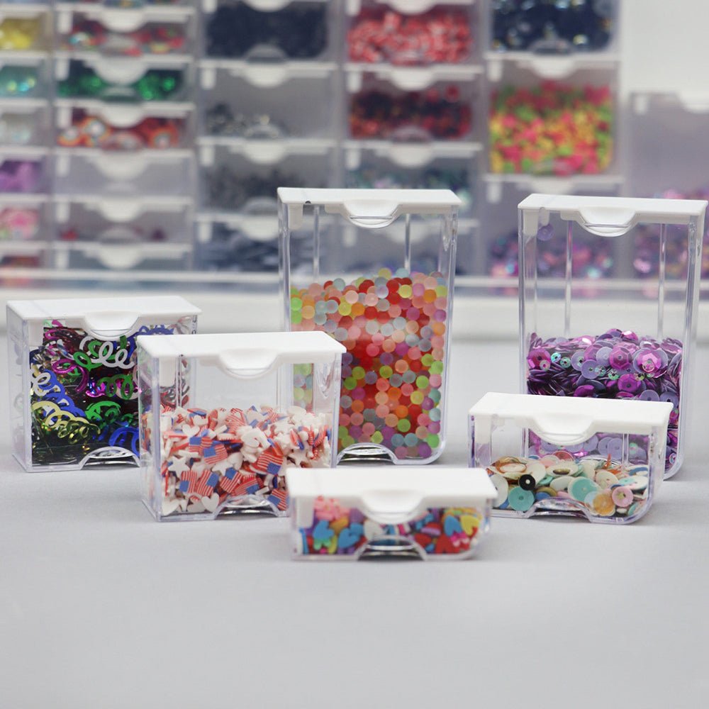 Bead and Embellishment Storage Containers - Large / Set of 3 - Honey Bee Stamps
