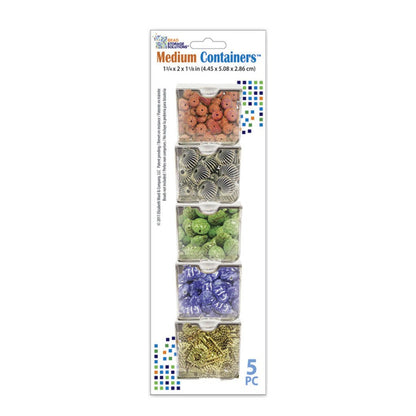 Bead and Embellishment Storage Containers - Medium / Set of 5 - Honey Bee Stamps