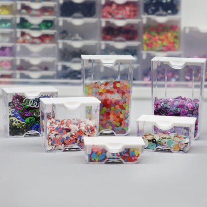 Bead and Embellishment Storage Containers - Tiny / Set of 13 - Honey Bee Stamps