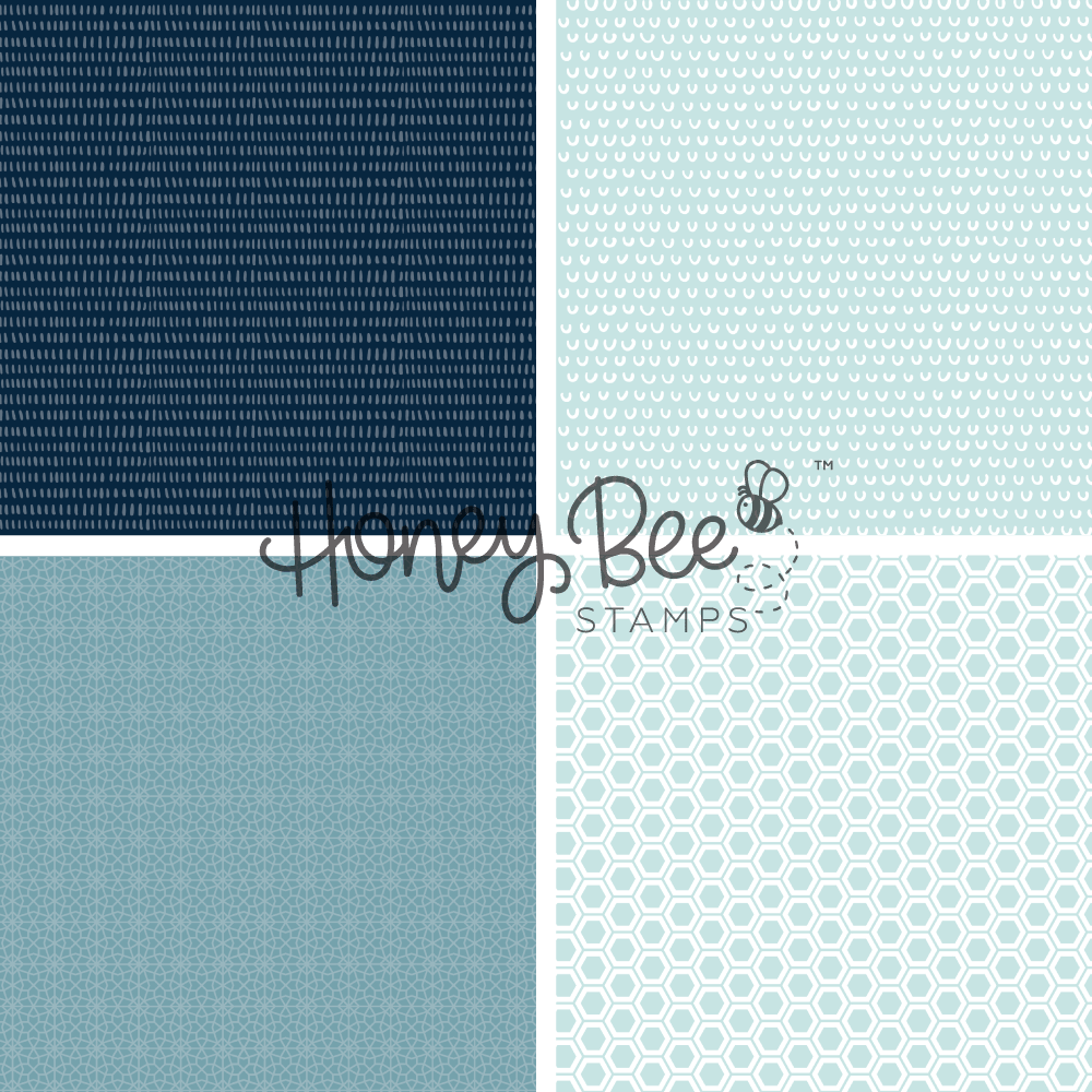 Bee Bliss - 5.5"x8.5" - 24 Double-Sided Sheets - Includes Paper Organizer! - Honey Bee Stamps