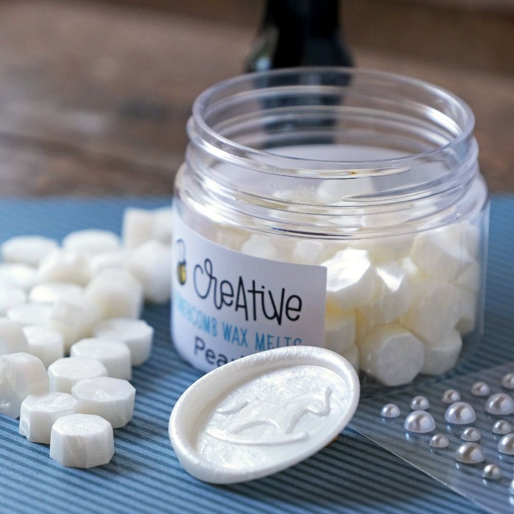 Bee Creative Honeycomb Wax Melts - Pearl - Honey Bee Stamps