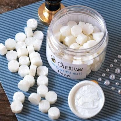 Bee Creative Honeycomb Wax Melts - Pearl - Honey Bee Stamps