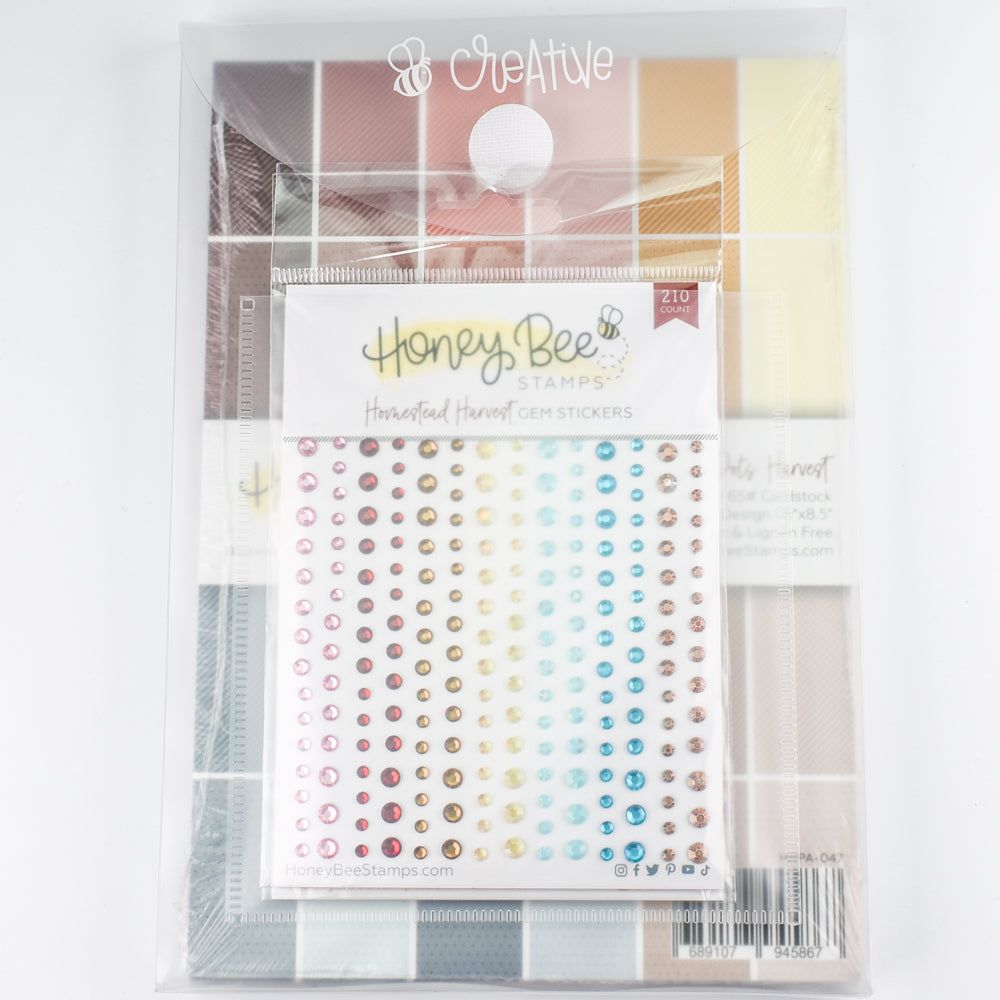 Bee Creative Paper and Embellishment or Project Storage Pouch - Honey Bee Stamps
