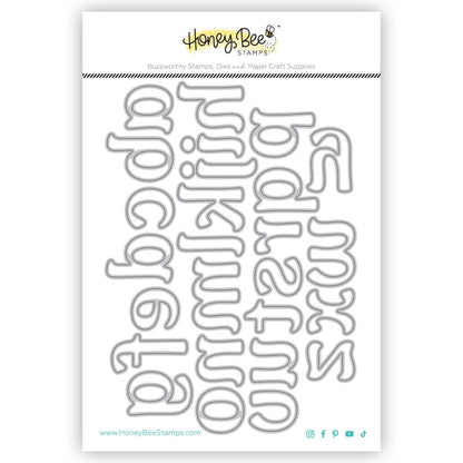 BEE Playful Lowercase Alphabet Honey Cuts - Stand - Alone Dies - Honey Bee Stamps