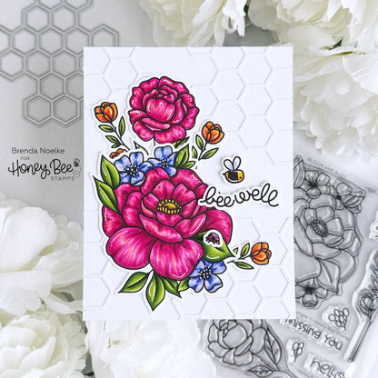 Bee Well - 2x3 Photopolymer Stamp Set by Paper Smooches - Honey Bee Stamps