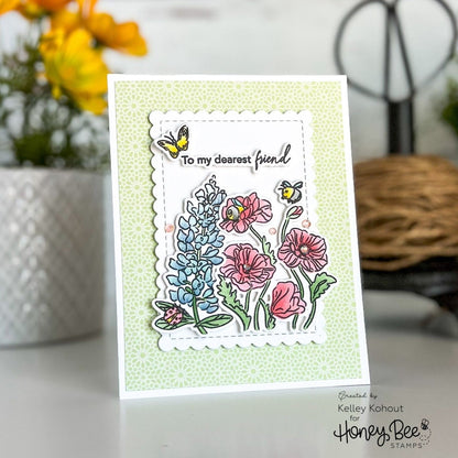 Bees & Bonnets - Honey Cuts - Coordinating Dies - Honey Bee Stamps