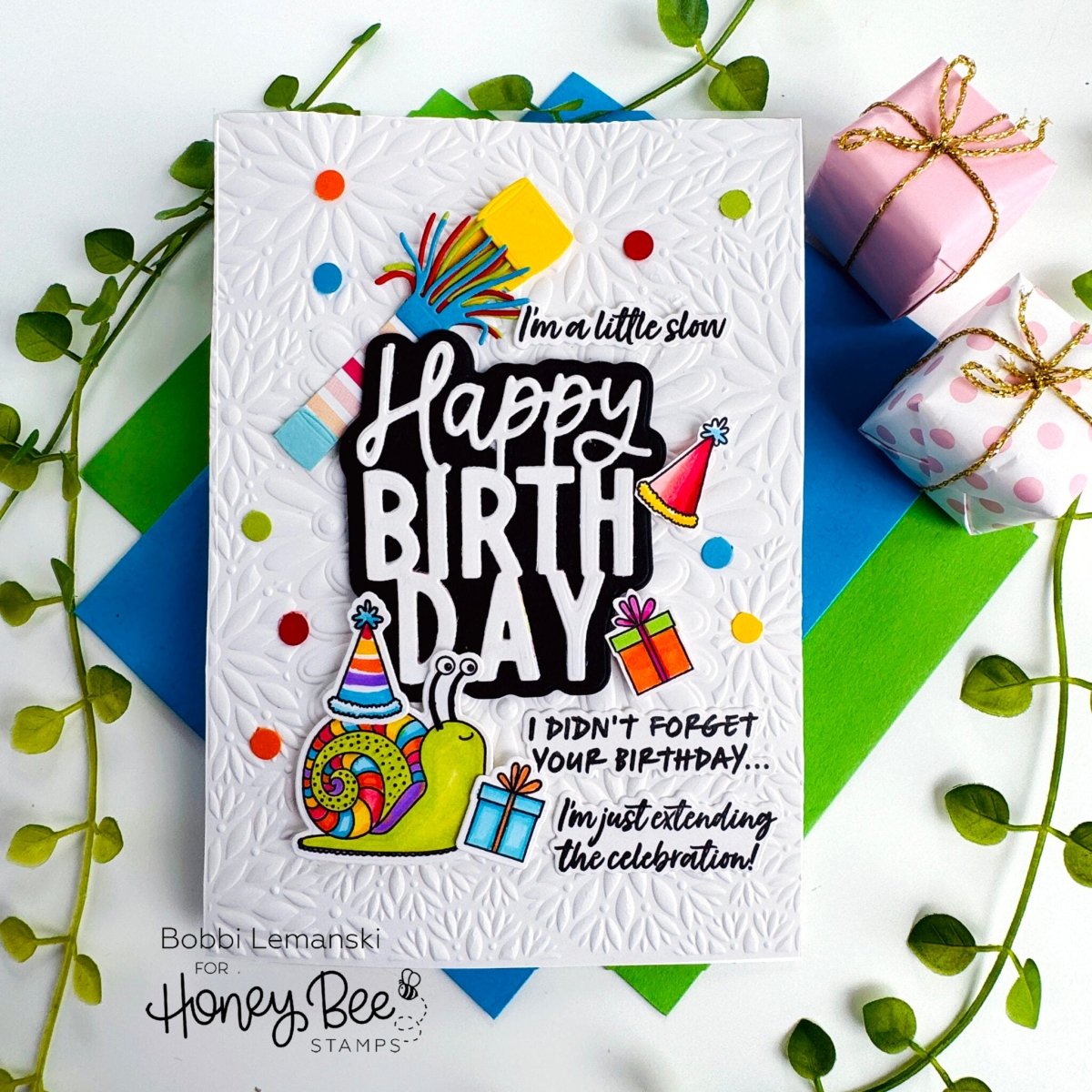 Belated Birthday - Honey Cuts - Coordinating Dies - Honey Bee Stamps