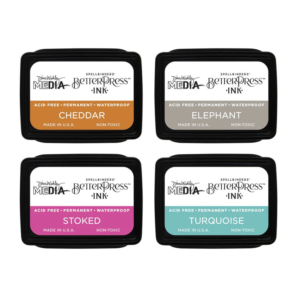 BetterPress Ink Spellbinders - Dina's Faves by Dina Wakley - Honey Bee Stamps