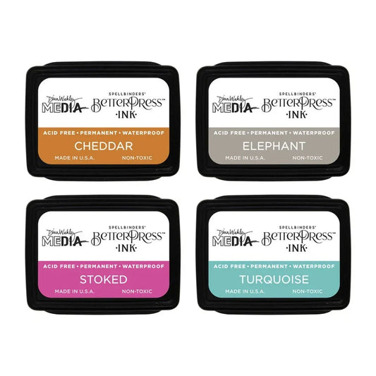 BetterPress Ink Spellbinders - Dina's Faves by Dina Wakley - Honey Bee Stamps