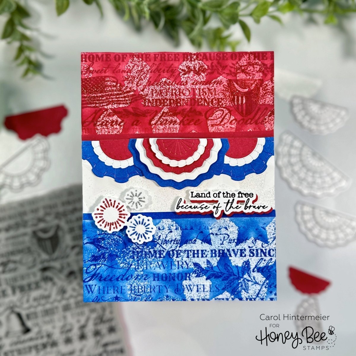 Big Pickup: Americana Add on - 6x8 Photopolymer Stamp Set - Honey Bee Stamps