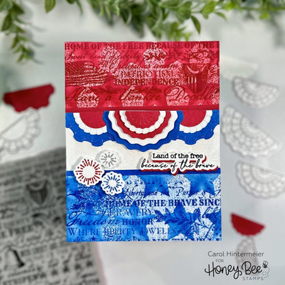 Big Pickup: Americana Add on - 6x8 Photopolymer Stamp Set - Honey Bee Stamps