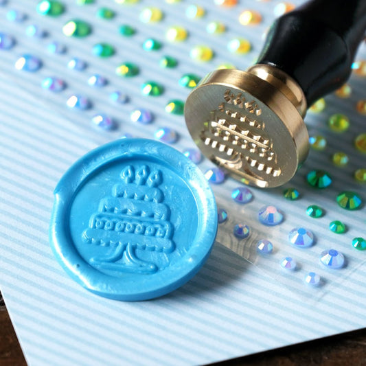 Birthday Cake - Wax Stamper - Honey Bee Stamps