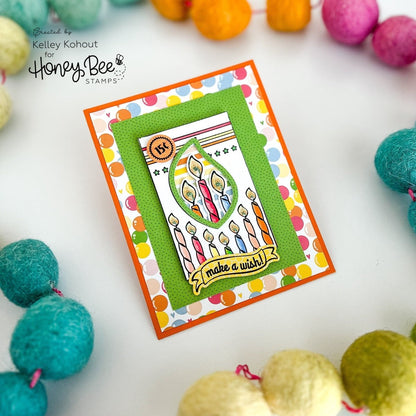 Birthday Candle VGCB Add - On - Honey Cuts - Retiring - Honey Bee Stamps