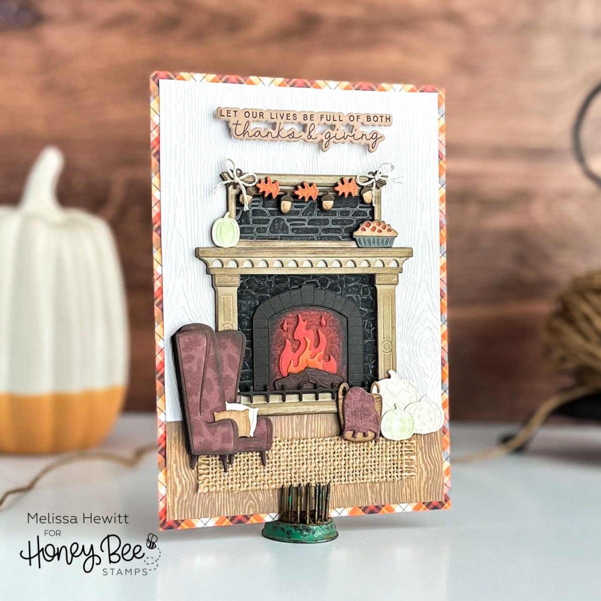 Blessings Of Fall - 4x6 Photopolymer Stamp Set - Honey Bee Stamps