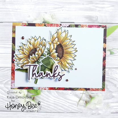 Bloom With Grace - 6x8 Photopolymer Stamp Set - Honey Bee Stamps