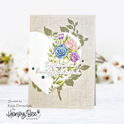 Blooming View - 6x8 Photopolymer Stamp Set - Retiring - Honey Bee Stamps