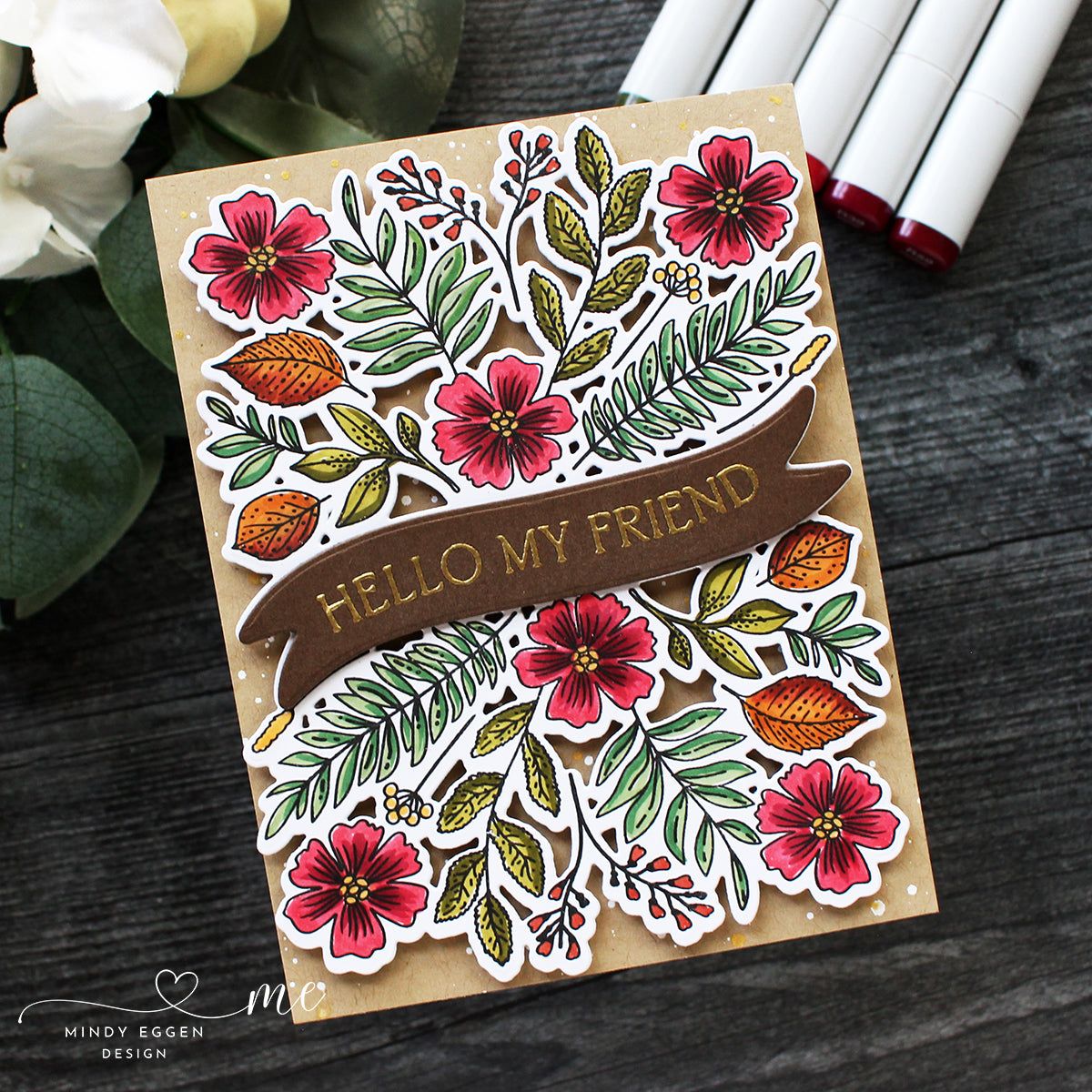 Bountiful Banner - 6x8 Photopolymer Stamp Set - Honey Bee Stamps