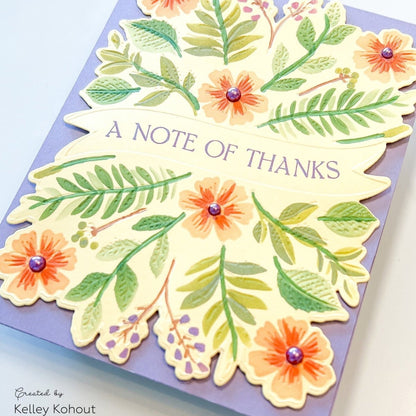Bountiful Banner - Set Of 6 - A2 4.25"x5.5" Coordinating Stencils - Honey Bee Stamps