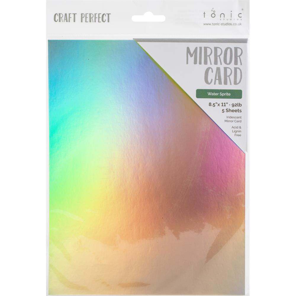 Craft Perfect Iridescent Mirror Card - 8.5x11 5/pkg - Water Sprite - Honey Bee Stamps
