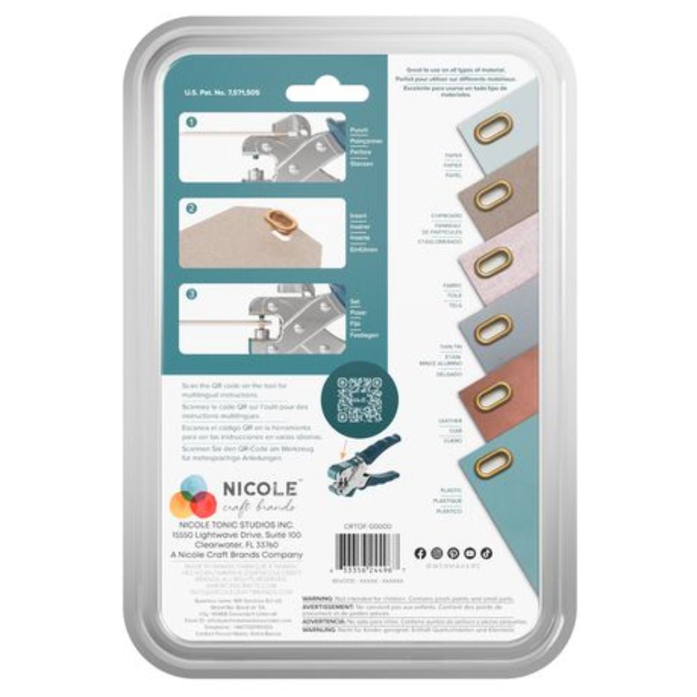 Crop - A - Dile - Oval Eyelet Punch and Setting Tool by We R Makers - Honey Bee Stamps