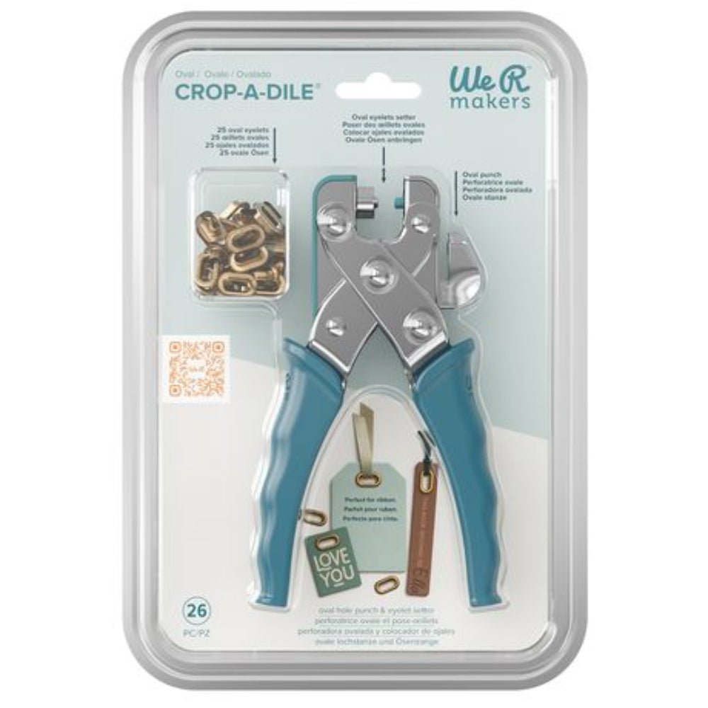 Crop - A - Dile - Oval Eyelet Punch and Setting Tool by We R Makers - Honey Bee Stamps