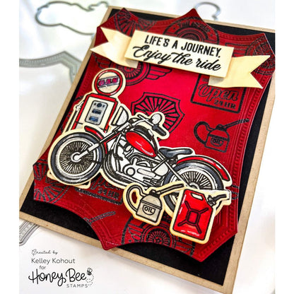 Dad's Garage - 4x6 Photopolymer Stamp Set - Honey Bee Stamps