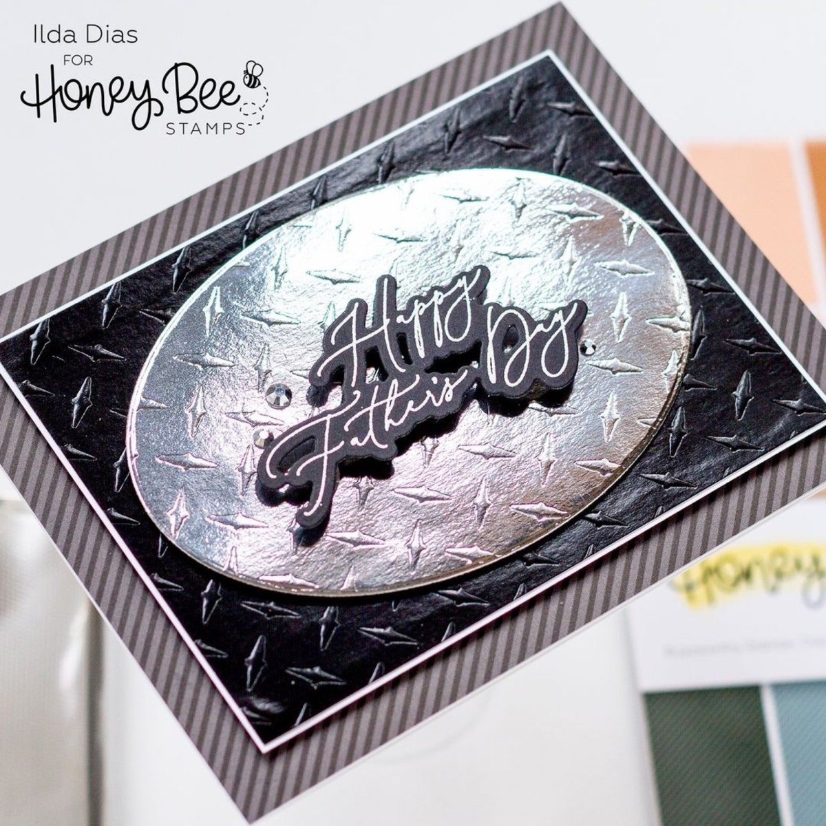 Diamond Plate - 6"x6" Background Stencil - Honey Bee Stamps