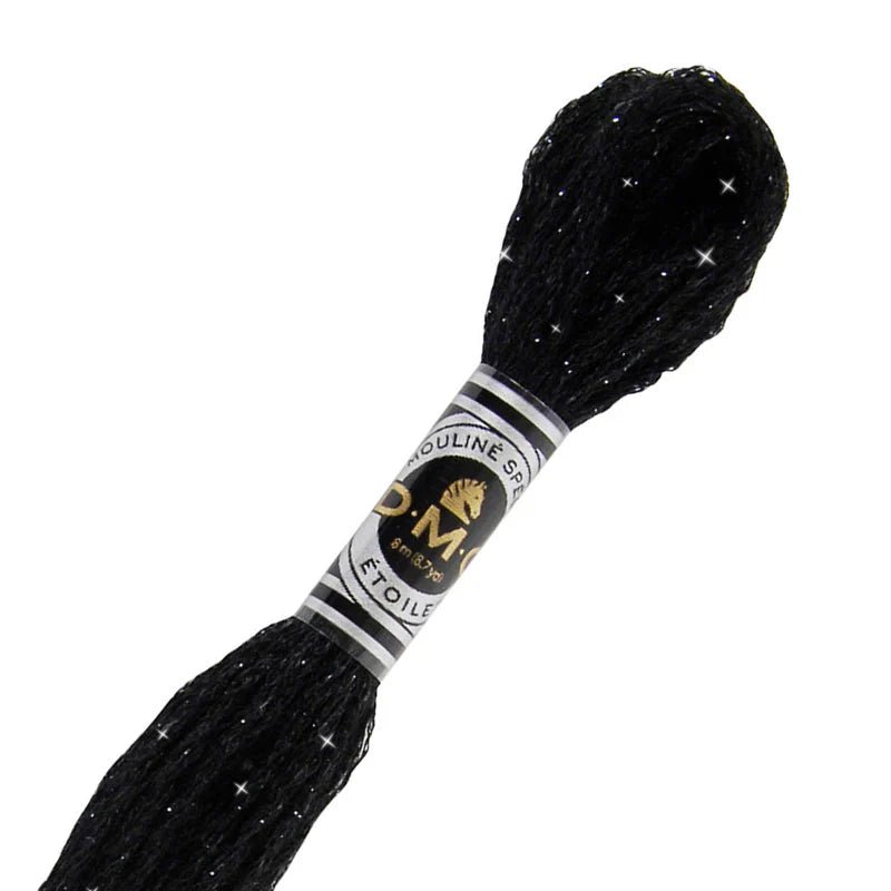 DMC 6 - Strand Etoile Embroidery Floss 8.7yd - Black - Honey Bee Stamps