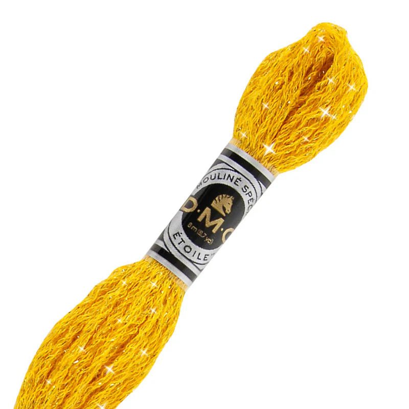 DMC 6 - Strand Etoile Embroidery Floss 8.7yd - Deep Canary - Honey Bee Stamps
