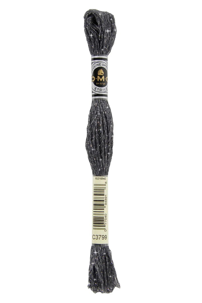 DMC 6 - Strand Etoile Embroidery Floss 8.7yd - Very Dark Pewter Gray - Honey Bee Stamps