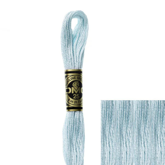 DMC Embroidery Floss, 6 - Strand - Baby Blue Very Light 775 - Honey Bee Stamps