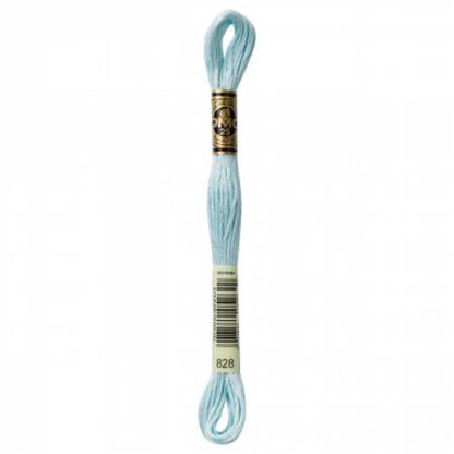 DMC Embroidery Floss, 6 - Strand - Blue Ultra Very Light 828 - Honey Bee Stamps
