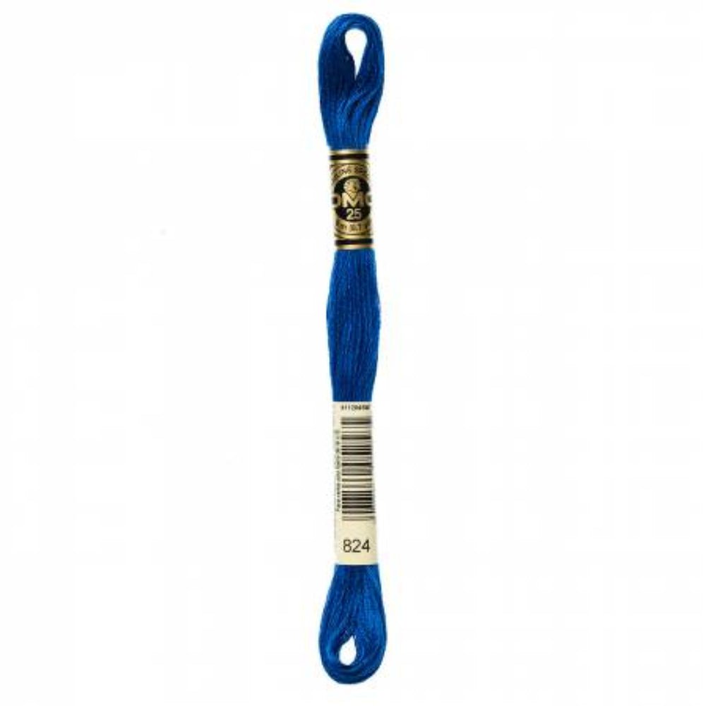 DMC Embroidery Floss, 6 - Strand - Blue Very Dark 824 - Honey Bee Stamps