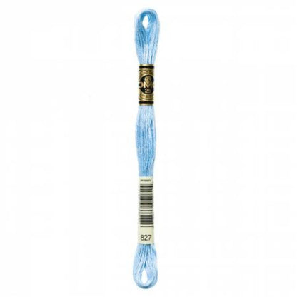 DMC Embroidery Floss, 6 - Strand - Blue Very Light 827 - Honey Bee Stamps