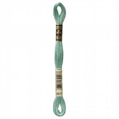 DMC Embroidery Floss, 6 - Strand - Celadon Green Light 3817 - Honey Bee Stamps