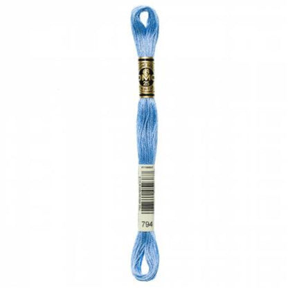 DMC Embroidery Floss, 6 - Strand - Cornflower Blue Light 794 - Honey Bee Stamps