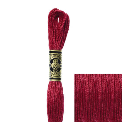 DMC Embroidery Floss, 6 - Strand - Dark Red 498 - Honey Bee Stamps