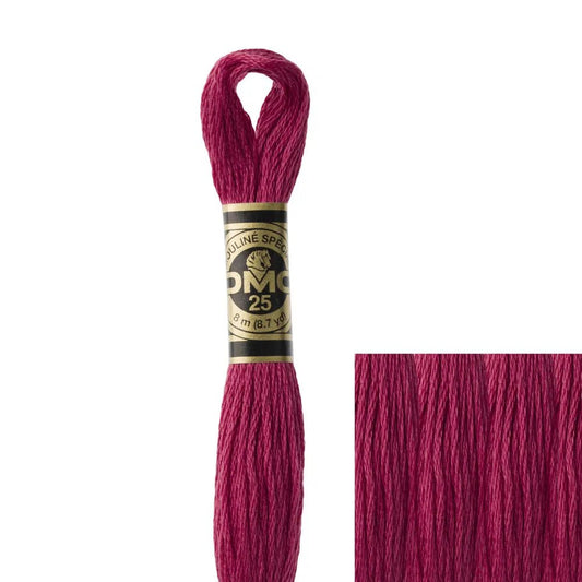 DMC Embroidery Floss, 6 - Strand - Dusty Rose Ultra Dark 3350 - Honey Bee Stamps