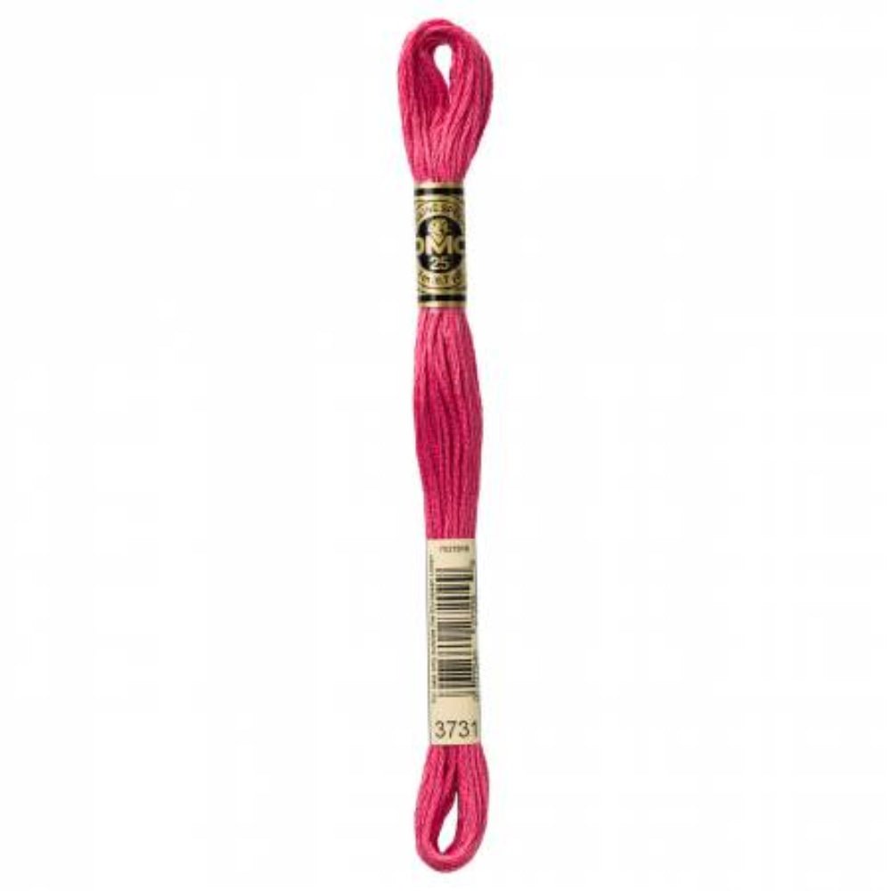 DMC Embroidery Floss, 6 - Strand - Dusty Rose Very Dark 3731 - Honey Bee Stamps