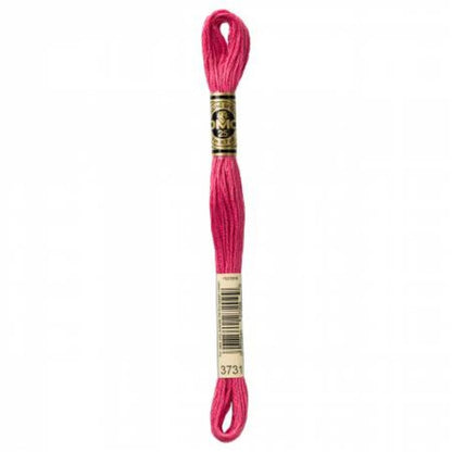 DMC Embroidery Floss, 6 - Strand - Dusty Rose Very Dark 3731 - Honey Bee Stamps