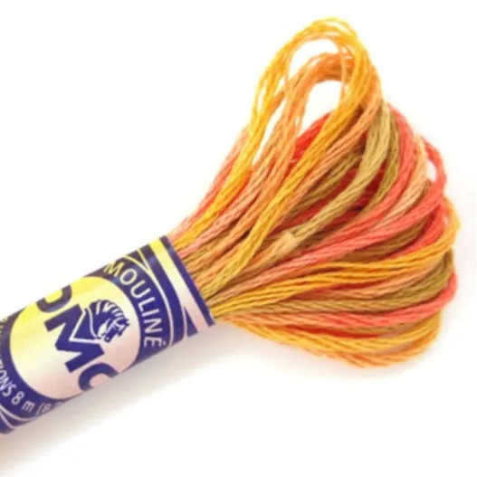 DMC Embroidery Floss, 6 - Strand Multi - Color Variations - Desert Canyon - Honey Bee Stamps