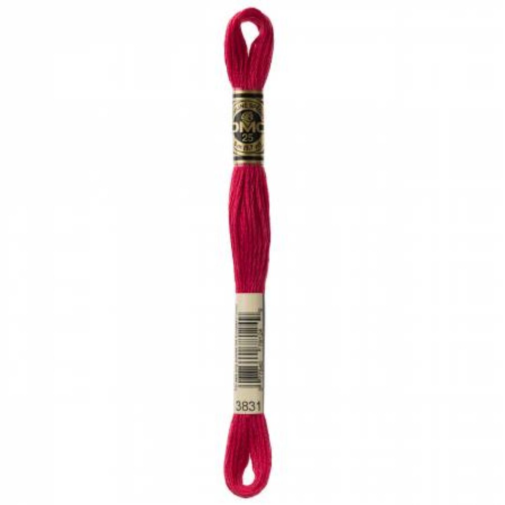 DMC Embroidery Floss, 6 - Strand - Raspberry Dark 3831 - Honey Bee Stamps